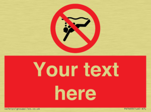 Custom prohibition No sub aqua diving